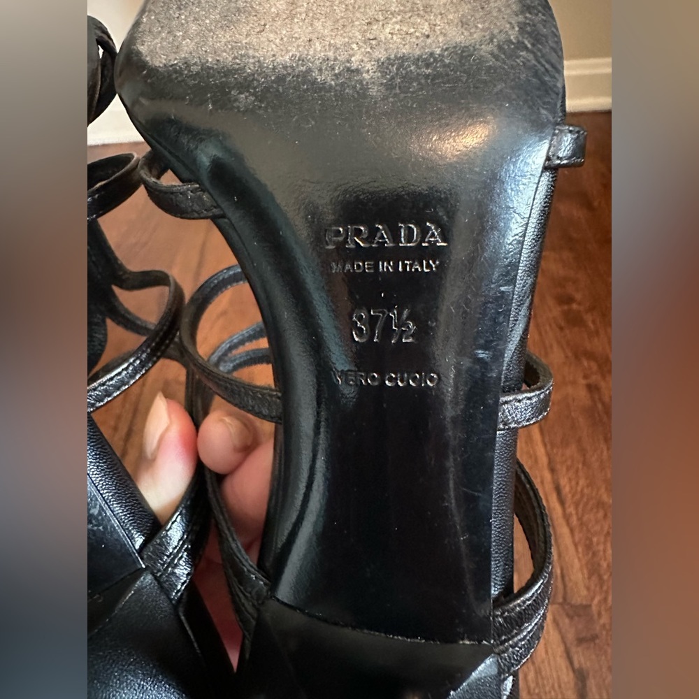 PRADA Strappy Leather Mules - Picture 10 of 10